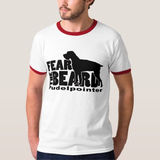 Angst voor de baard - Pudelpointer T-shirt (Voorkant)