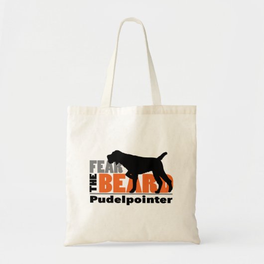 Angst voor de baard - Pudelpointer Tote Bag (Voorkant)