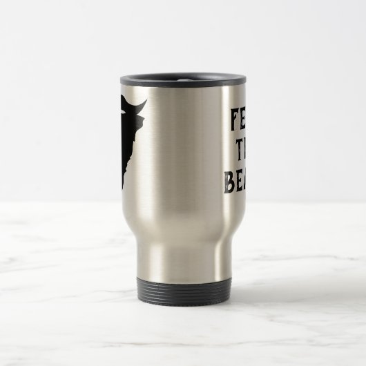 Angst voor de baard reisbeker (Center)