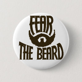 Angst voor de baard ronde button 5,7 cm