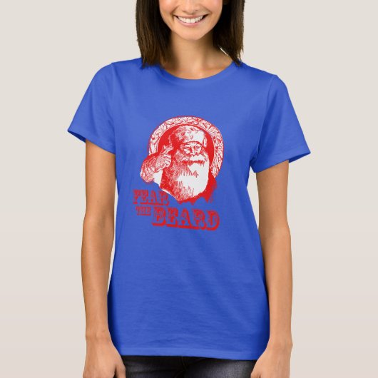 Angst voor de baard t-shirt (Voorkant)