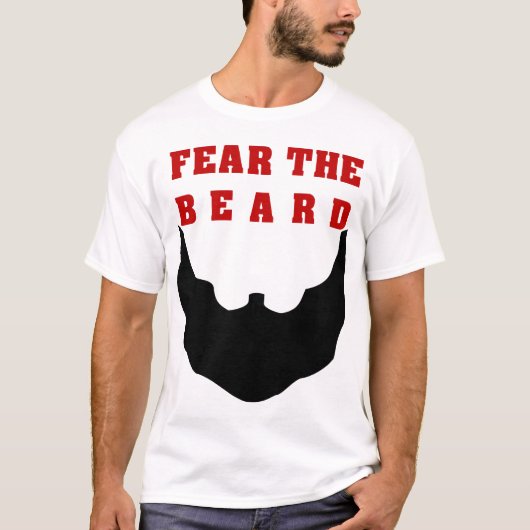 Angst voor de baard t-shirt (Voorkant)