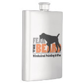 Angst voor de baard - Wirehares Pointing Griffon Heupfles (Rechts)