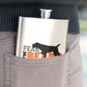 Angst voor de baard - Wirehares Pointing Griffon Heupfles (Voorbeeld)