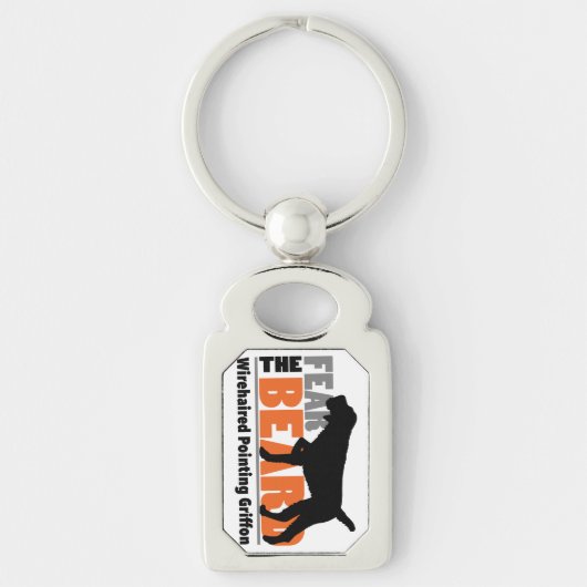 Angst voor de baard - Wirehares Pointing Griffon Sleutelhanger (Voorkant)