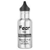 Angst voor de bassonist waterfles  (Links)