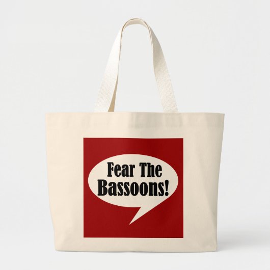Angst voor de bazen grote tote bag (Voorkant)