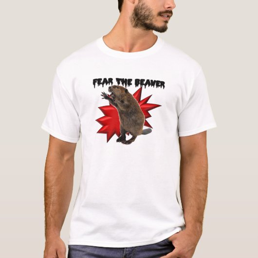 Angst voor de Beaver T-shirt (Voorkant)
