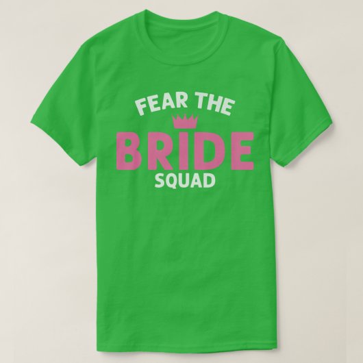 Angst voor de bruidsweddenschapsuitkering t-shirt (Design voorkant)