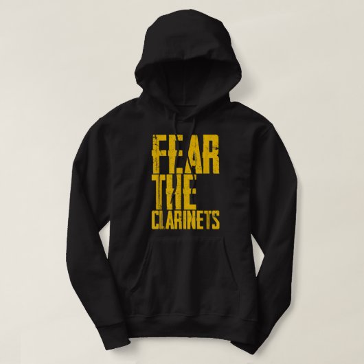 Angst voor de Clarinets — 2 Hoodie (Design voorkant)