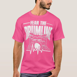 Angst voor de drumlijndrums t-shirt