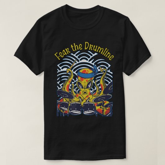 Angst voor de Drumline Drummer53 T-shirt (Design voorkant)