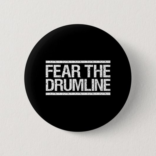 Angst voor de drumline Marching Band Ronde Button 5,7 Cm (Voorkant)