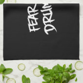 Angst voor de drummer theedoek (Gevouwen)