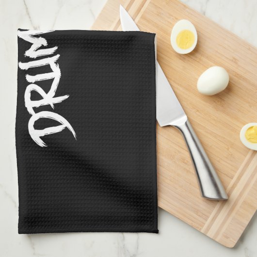 Angst voor de drummer theedoek (Quarter Fold)