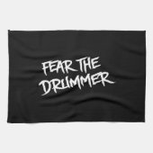 Angst voor de drummer theedoek (Horizontaal)