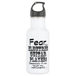 Angst voor de elektrische gitaarspeler waterfles 