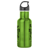 Angst voor de elektrische gitaarspeler waterfles (Voorkant)