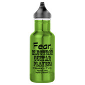 Angst voor de elektrische gitaarspeler waterfles (Rechts)