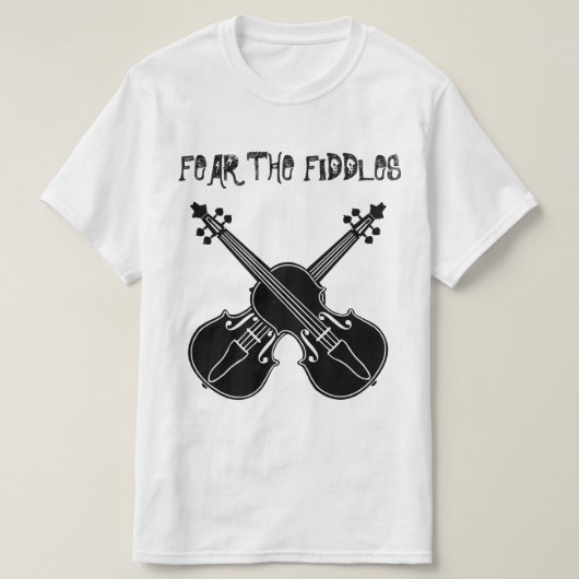 Angst voor de Fiddles T-shirt (Design voorkant)