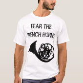 Angst voor de Franse paarden T-shirt (Voorkant)