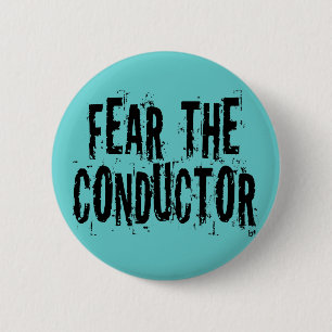 Angst voor de geleider ronde button 5,7 cm