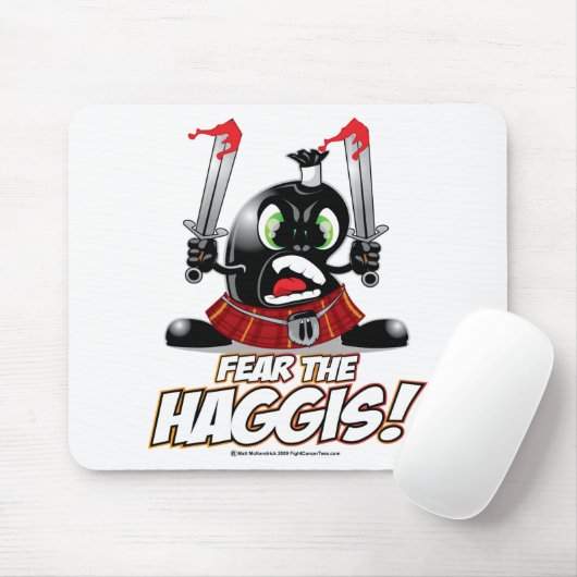 Angst voor de Haggis Muismat (Met muis)