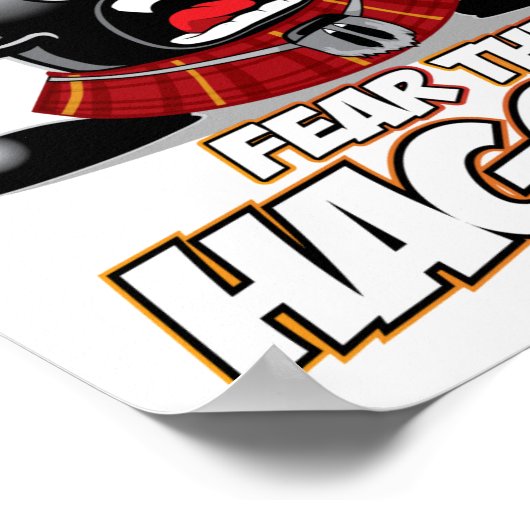 Angst voor de Haggis Poster (Hoek)