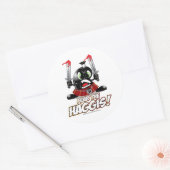 Angst voor de Haggis Ronde Sticker (Envelop)