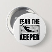 Angst voor de houder ronde button 7,6 cm (Voorkant /achterkant)