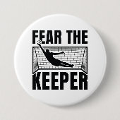 Angst voor de houder ronde button 7,6 cm (Voorkant)