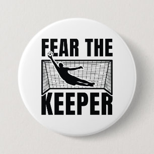 Angst voor de houder ronde button 7,6 cm