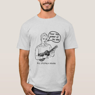 Angst voor de kracht van mijn zak! (Ukulele) T-shirt
