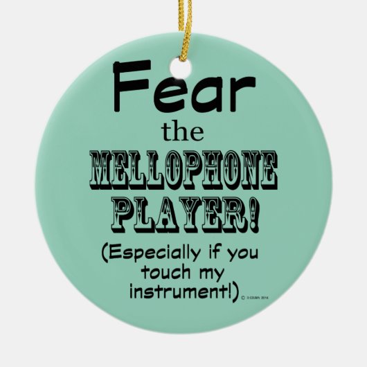 Angst voor de Mellophone Player Keramisch Ornament (Voorkant)