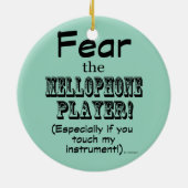 Angst voor de Mellophone Player Keramisch Ornament (Achterkant)