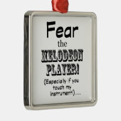 Angst voor de Melodeon Player Metalen Ornament (Rechts)