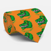 Angst voor de moerasgator stropdas (Opgerold)