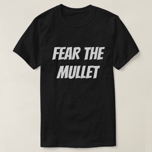 Angst voor de Mullet T-shirt (Design voorkant)