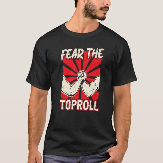 Angst voor de onrust in de toprolarm t-shirt (Voorkant)