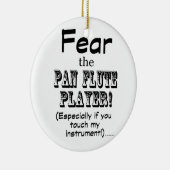 Angst voor de pantserspeler keramisch ornament (Rechts)