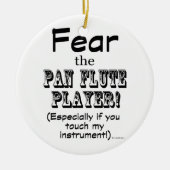 Angst voor de pantserspeler keramisch ornament (Voorkant)