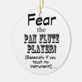 Angst voor de pantserspeler keramisch ornament (Links)