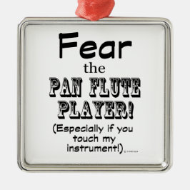 Angst voor de pantserspeler metalen ornament