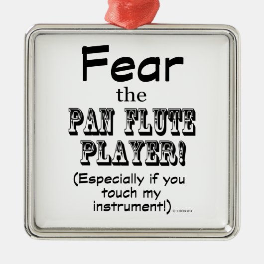 Angst voor de pantserspeler metalen ornament (Voorkant)