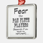 Angst voor de pantserspeler metalen ornament (Links)