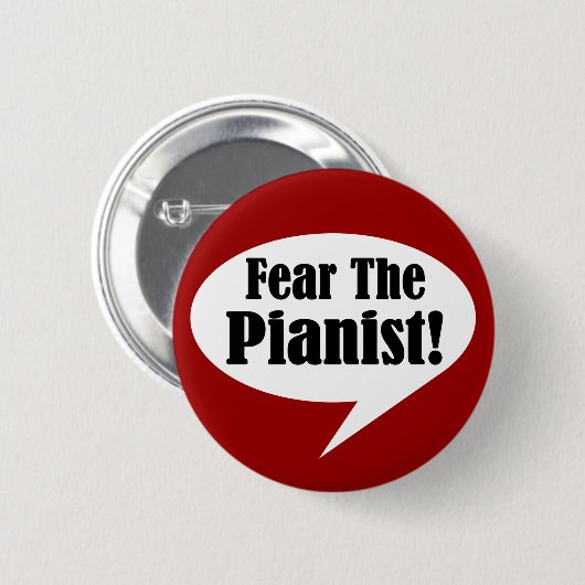 Angst voor de pianist Button (Voorkant /achterkant)