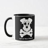Angst voor de Pirate Schnauzer Mok (Links)