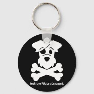 Angst voor de Pirate Schnauzer Sleutelhanger