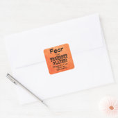 Angst voor de Sticker Trombone Player Square (Envelop)