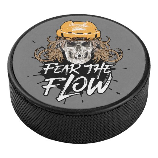 Angst voor de stroming (hockeyhaar) hockey puck (3/4)